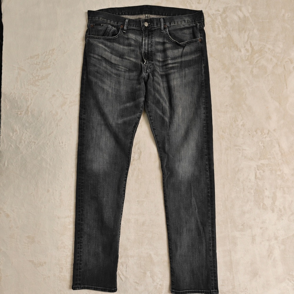 Polo Ralph Lauren Sullivan Slim Faded Black Jeans Mens 36x34 710701191001